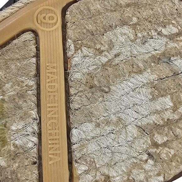 GAP Twisted Knot Espadrille Wedge Slip On Sandals Size 9 - Picture 7 of 9